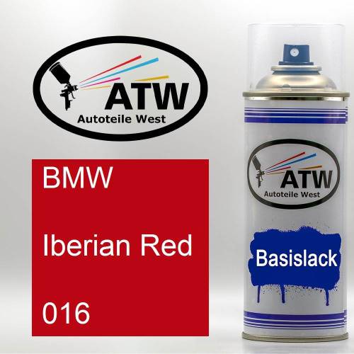 BMW, Iberian Red, 016: 400ml Sprühdose, von ATW Autoteile West.